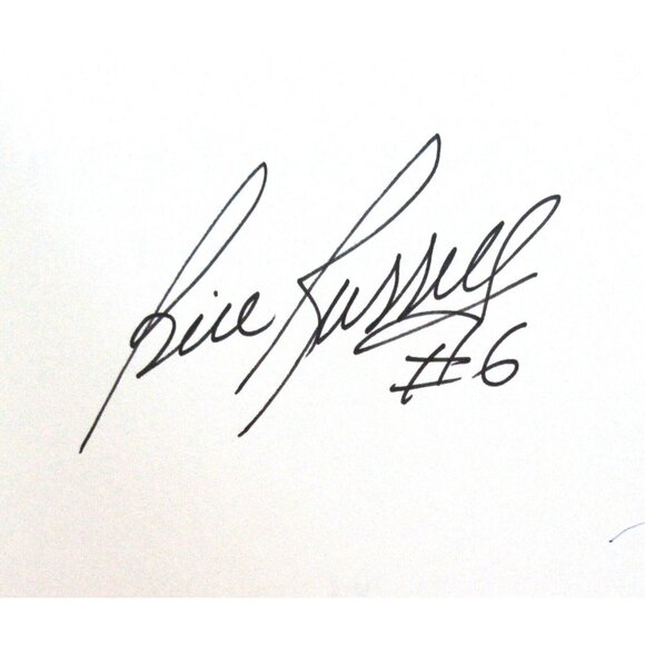 Boston Celtics Encyclopedia Book And COA Signed By Bill Russell Hardcover - Picture 5 of 11